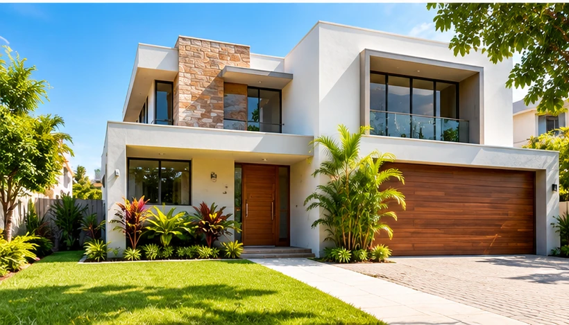 Casa residencial con jardín para venta